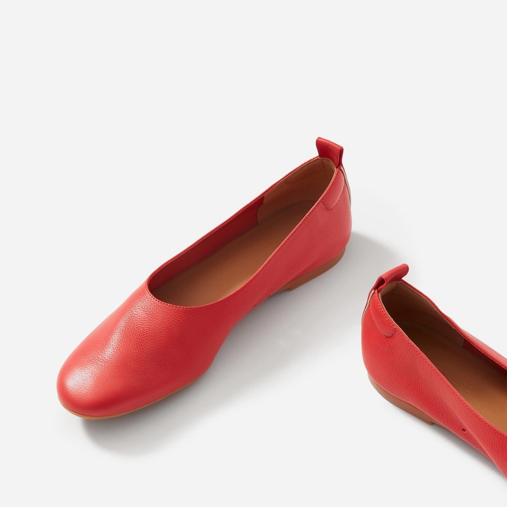 Everlane Day Glove Flats Red 5.5 - Picture 2 of 4